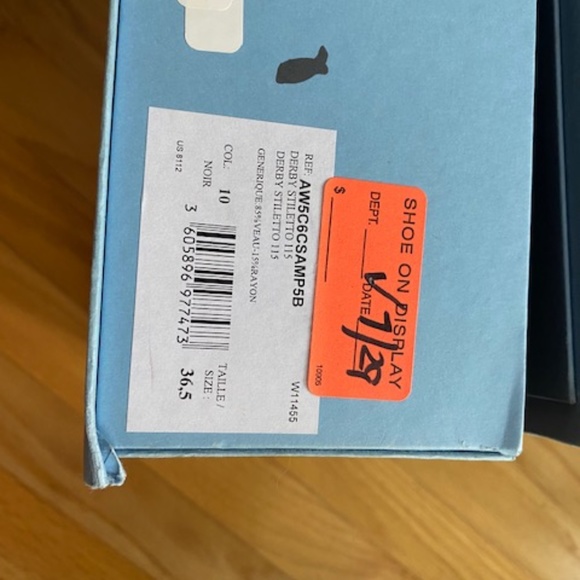 NWT Lanvin Shoes - Oxford Platform Black Patent Leather Heels - Picture 10 of 11